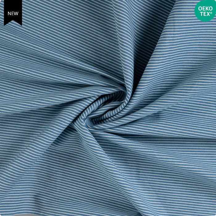 Denim blauw gestreept  - Qjutie & the Qjutest